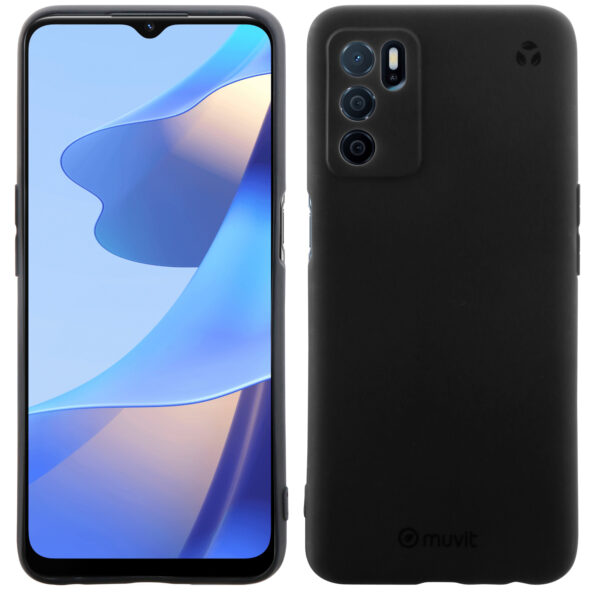 Funda muvit recycletek para oppo a54s - 16s - a16 negra - Imagen 2