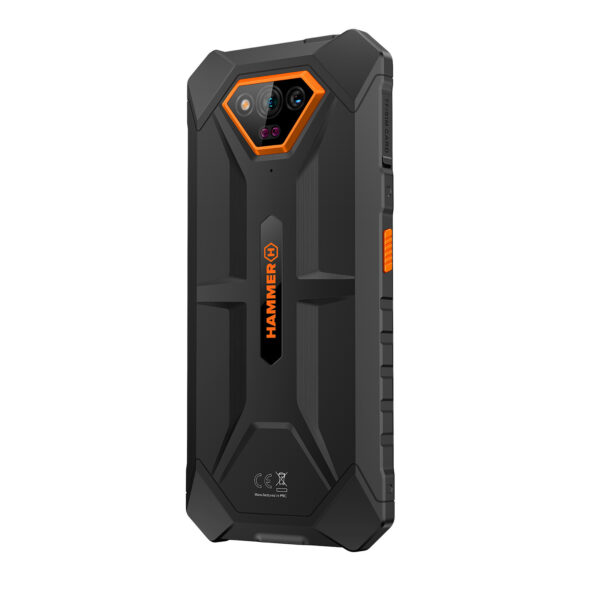 Telefono movil smartphone rugerizado hammer iron v 6gb + 6gb + 64gb naranja - Imagen 3