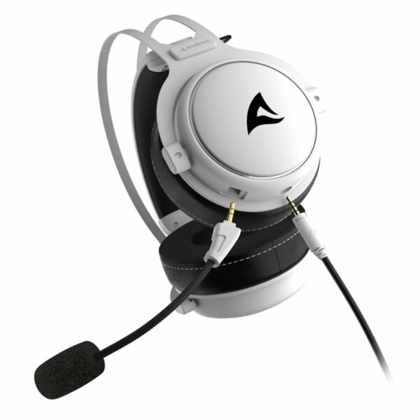Auriculares gaming sharkoon skiller sgh50 jack 3.5mm blanco - Imagen 3
