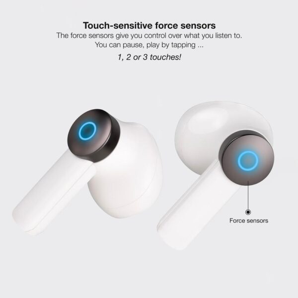 Auriculares bluetooth tooq bender blanco inalambrico microfono - Imagen 3