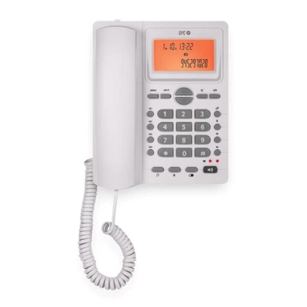 Telefono fijo spc office id 2 blanco mute - 24 melodias - tecla r - 4 memorias directas - Imagen 2