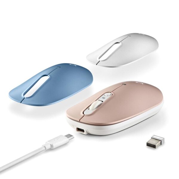 Raton inalambrico recargable ngs shell rb - Imagen 3