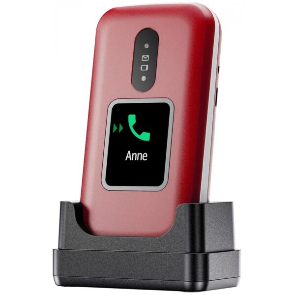Telefono movil doro 2880 4g blanco y rojo - Imagen 2