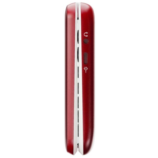 Telefono movil doro 2880 4g blanco y rojo - Imagen 3