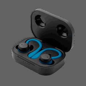 Auriculares deportivos phoenix spartan bluetooth 5.3 manos libres accesorios intercambiables detalles en azul