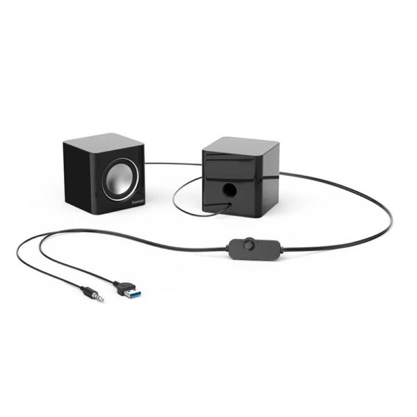 Altavoces pc hama sonic mobil 185 negro - Imagen 2