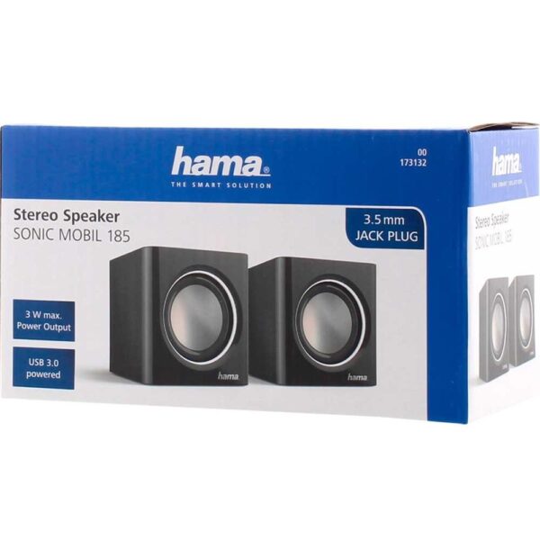Altavoces pc hama sonic mobil 185 negro - Imagen 3