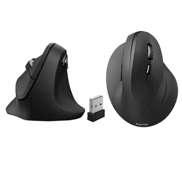 Raton ergonomico emw - 500 inalambrico negro - Imagen 2