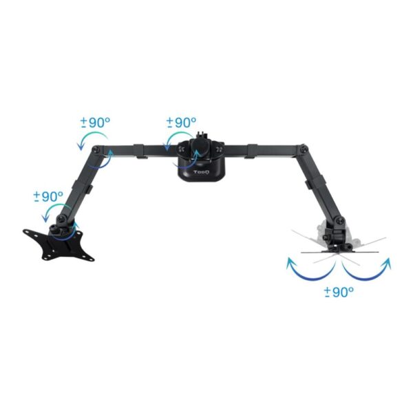 Soporte mesa tooq hasta 27 pulgadas vesa 100 x 100 max 8kg - brazo - Imagen 3