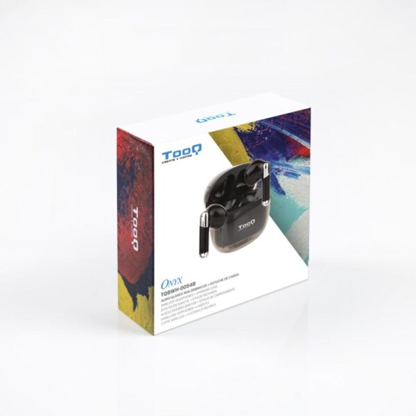 Auriculares tooq tqbwh - 0054b inalambrico negro - Imagen 2