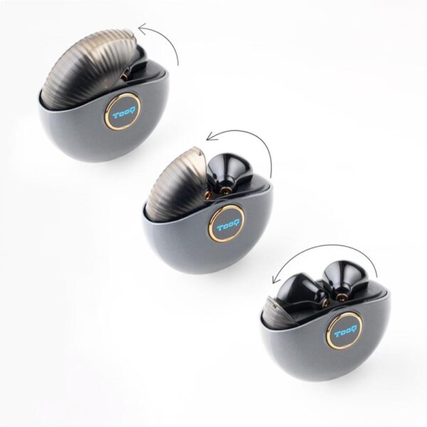 Auriculares tooq tqbwh - 0060g inalambrico gris - Imagen 2