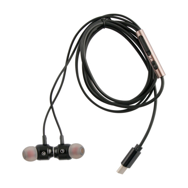 Auriculares muvit m1c usb tipo c negro - Imagen 3