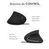 Raton subblim glide vertical ergo negro - Imagen 2