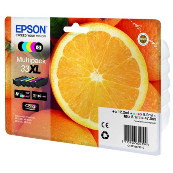 Multipack cartucho tinta epson expression home 5 colores 33xl - Imagen 2
