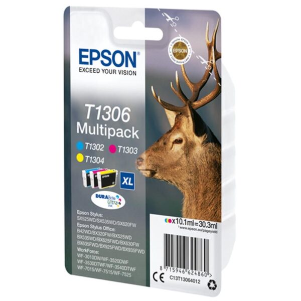Multipack cartucho tinta epson t1306 cian - magenta - amarillo - Imagen 2