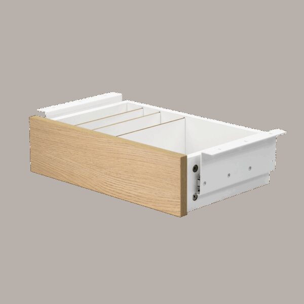 Cajon phoenix para escritorio artisan combinación blanco y madera natural - Imagen 2