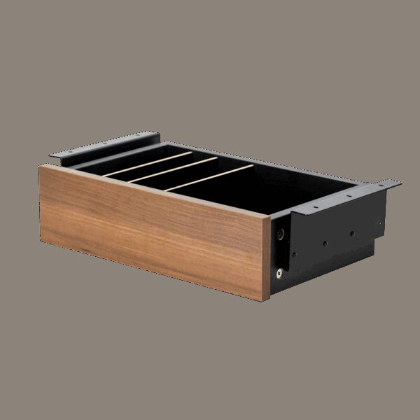 Cajon phoenix para escritorio artisan combinación negro y madera nogal - Imagen 2