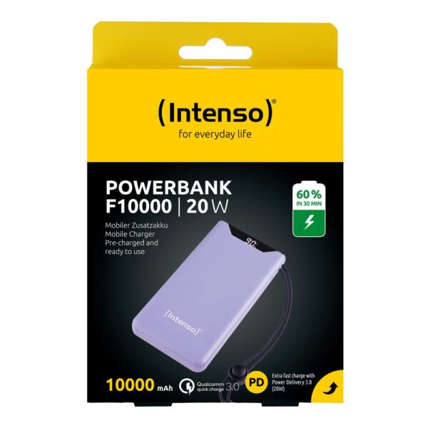 Powerbank intenso f10000 lila 10000 mah - Imagen 3