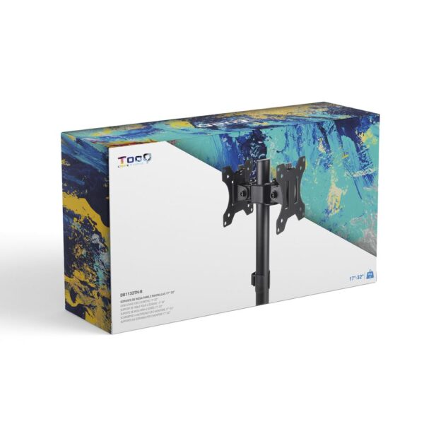 Soporte mesa tooq db1132tn - b vesa 2 brazos hasta 32 pulgadas 100x100mm max 8kg - brazo - Imagen 3