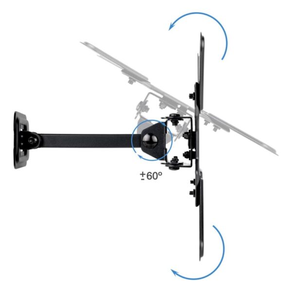 Soporte pared tv tooq vesa hasta 43 pulgadas 200x200mm max 20kg - Imagen 3