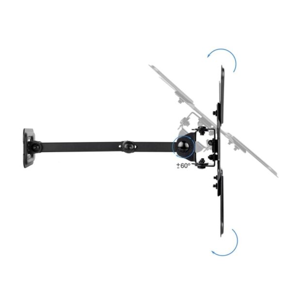 Soporte pared tv tooq vesa hasta 43 pulgadas 200x200mm max 20kg - Imagen 3