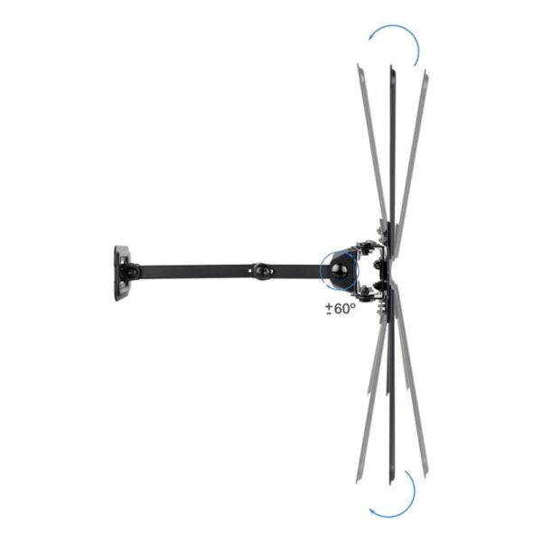 Soporte pared tv tooq vesa hasta 55 pulgadas 400x400mm max 25kg articulado - Imagen 3