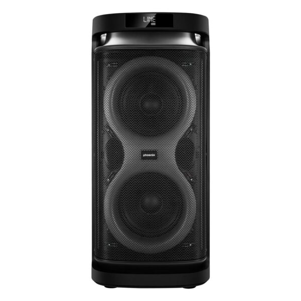 Altavoz rumbleboss xl phoenix 160w rms batería 7000 mah función karaoke 2 microfonos inalambricos incluidos - Imagen 3