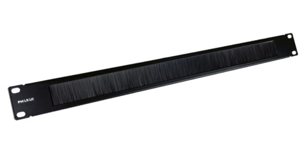 Guia de cable con cepillo phasak para rack 19 pulgadas