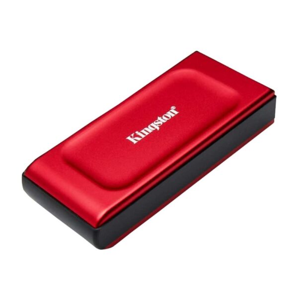 Disco duro externo solido ssd kingston xs1000 portable 1tb usb tipo c rojo - Imagen 2