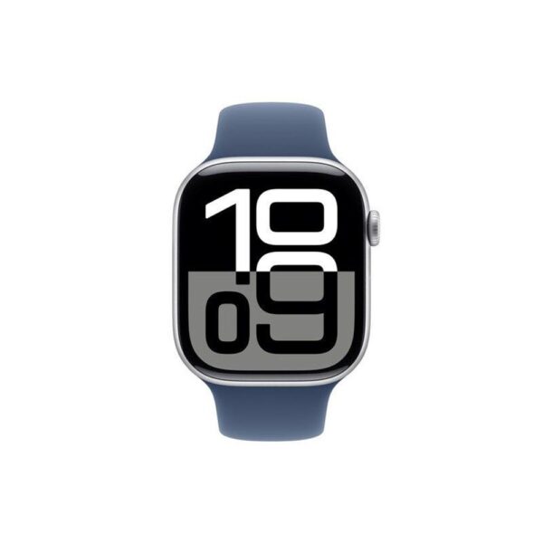 Smartwatch apple watch series 10 gps 46mm silver case denim sport band m - l - Imagen 2