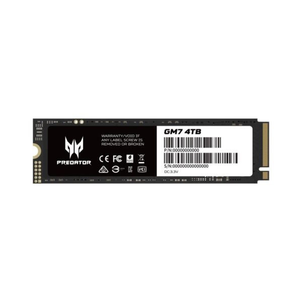 Disco duro interno solido ssd predator gm7 4tb m.2 nvme pcie gen 4 - Imagen 2