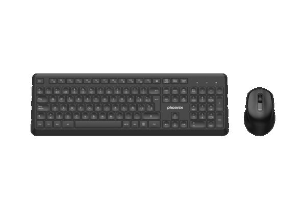 Phoenix combo teclado multimedia + ratón inalámbrico con receptor usb 1600dpi
