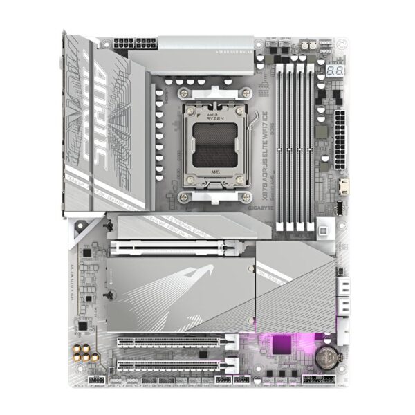 Placa base gigabyte x870 aorus elite wifi7 ice g10 am5 atx -  4x ddr5 -  4x sata3 - Imagen 2