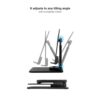 Soporte tooq plegable para tablet hasta 12.9 pulgadas negro - Imagen 2