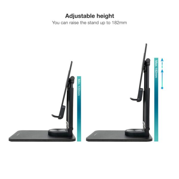 Soporte tooq plegable para tablet hasta 12.9 pulgadas negro - Imagen 3