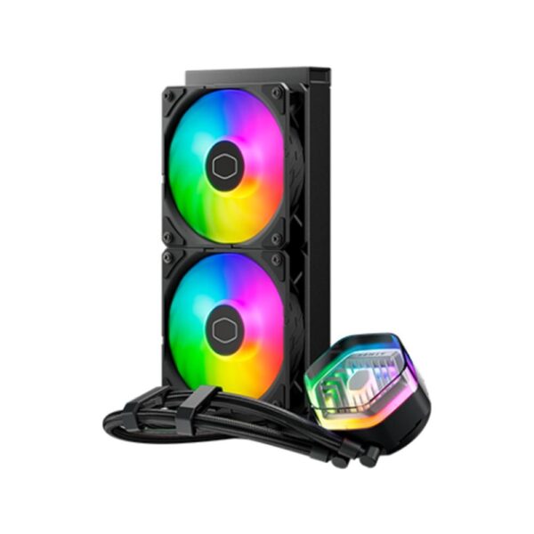 Kit refrigeracion liquida coolermaster masterliquid 240 black argb 2x120mm - Imagen 2