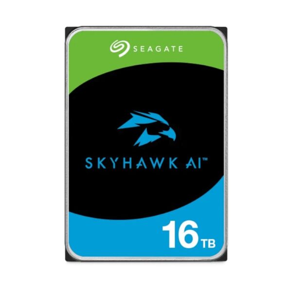 Disco duro interno hdd seagate skyhawk ai st16000ve004 16tb 3.5 pulgadas 256mb sata 6gb - s