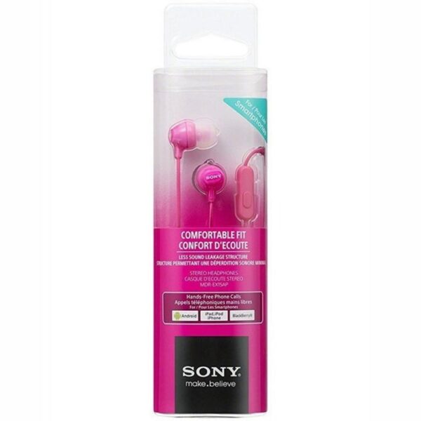 Auriculares sony mdr - ex15appiz jack 3.5mm rosa - Imagen 2