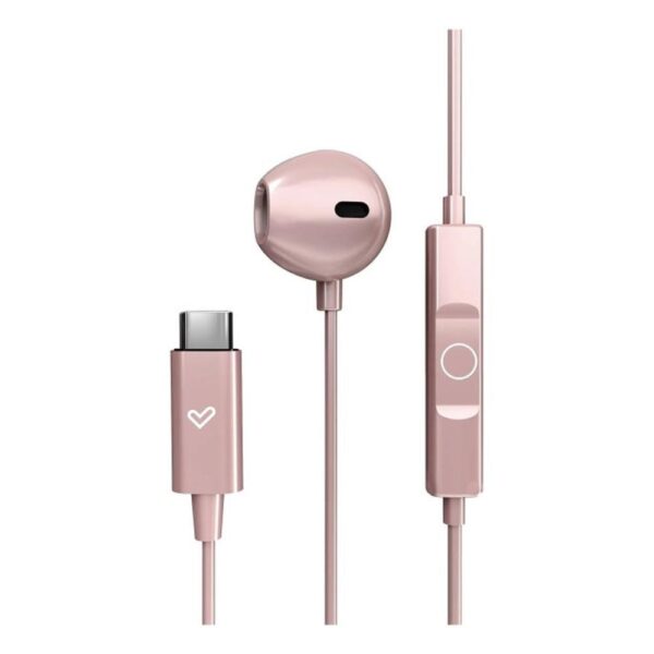 Auriculares energy sistem easypods usb tipo c oro rosa - Imagen 3