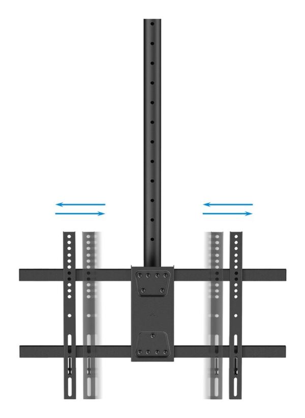 Soporte techo doble tooq vesa hasta 86 pulgadas 600x400mm max 50kg - pantalla - Imagen 3
