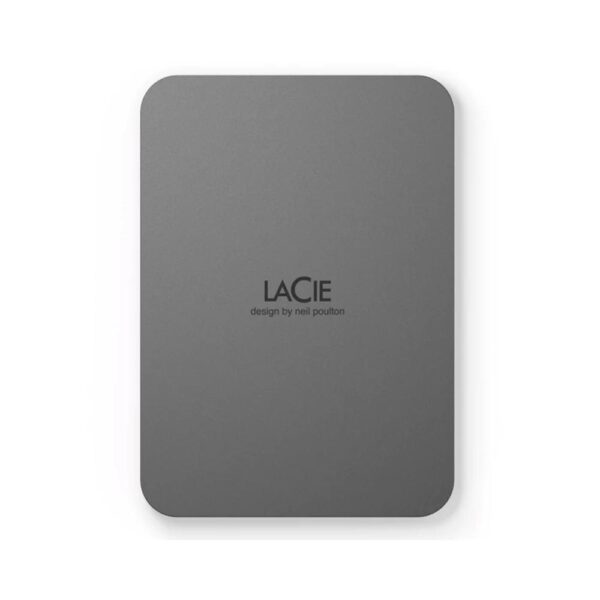 Disco duro externo lacie mobile secure 2tb 2.5 pulgadas usb tipo c gris