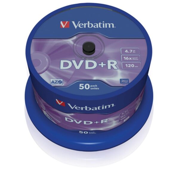 Verbatim dvd+r 4.7gb 16x advanced azo tariina 50 unds - Imagen 2