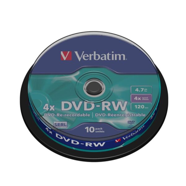 Verbatim dvd - r 4.7gb 4x tarrina 10uds - Imagen 3