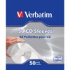 Fundas de papel verbatim para cd pack de 50 unidades