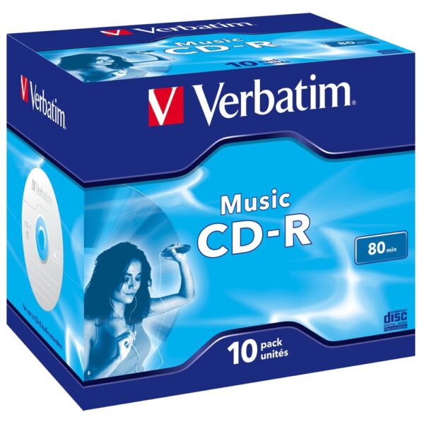 Verbatim cd - r 700mb 16x tarrina 10 unidades audio - Imagen 2
