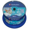 Verbatim cd - r 700mb 52x tarrina 50 unidades imprimible inkjet super azo - Imagen 2