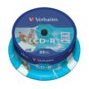 Verbatim cd - r 700mb 52x tarrina 25 unidades printable