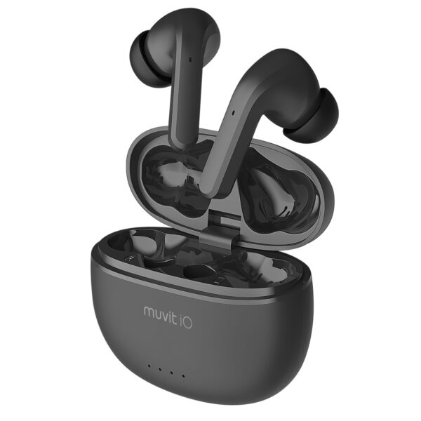 Auriculares muvit io smart true inalambrico negro - Imagen 2
