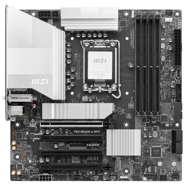 Placa base msi pro b860m - a lga 1851 wifi atx 4xddr5 - Imagen 2