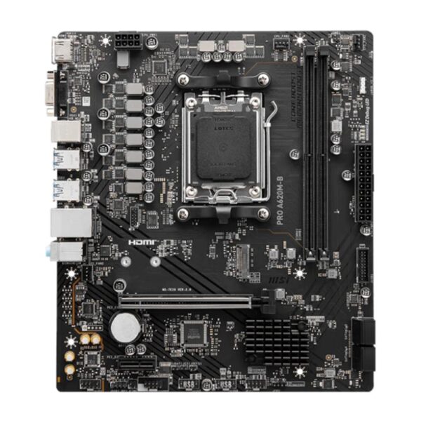 Placa base msi pro a620m - b matx am5 - 2x ddr5 -  4x sata 6gb - s am5 - Imagen 2